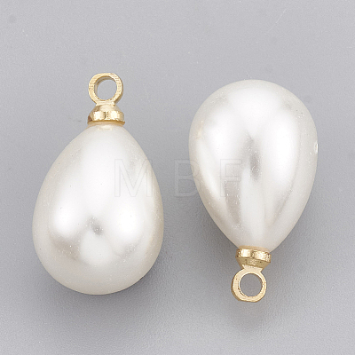 ABS Plastic Imitation Pearl Pendants X1-KK-T035-63-1