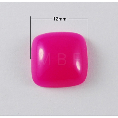 Resin Cabochons X-CRES-R056-12x12mm-M-1