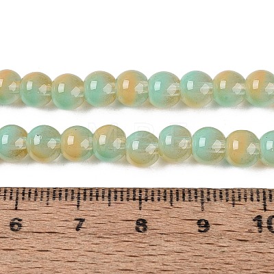 Transparent Glass Imitation Cat Eye Beads Strands GLAA-Q110-01B-10-1