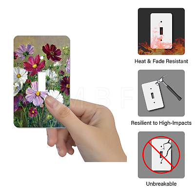 CREATCABIN 2Pcs Acrylic Light Switch Plate Outlet Covers DIY-CN0001-93J-1