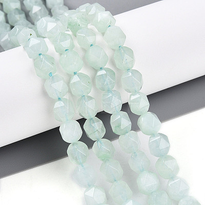 Dyed Natural White Jade Beads Strands G-T139-8mm-46J-1