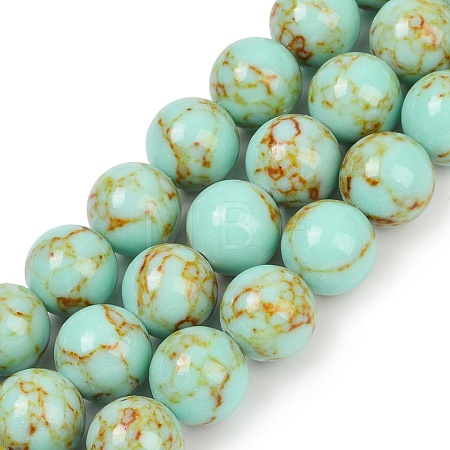 Synthetic Turquoise Beads Strands TURQ-H038-10mm-XXS23-1