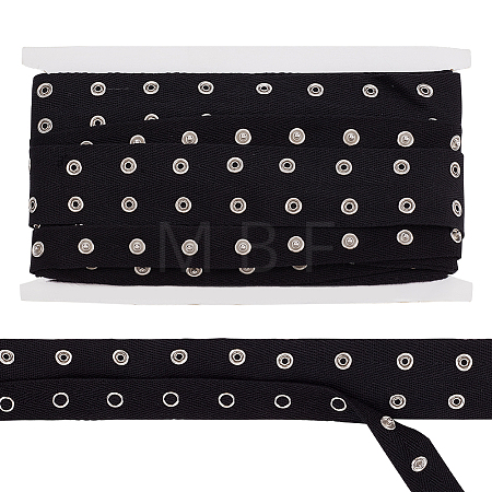 5 Yards 201 Stainless Steel Snap Button Tape OCOR-WH0078-190B-01P-1