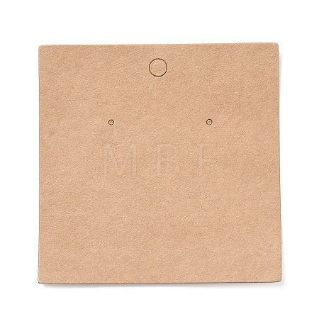 Blank Kraft Paper Earring Display Cards X-CDIS-G005-10-1