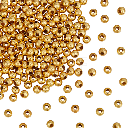 500Pcs Brass Beads FIND-PA0001-69G-1