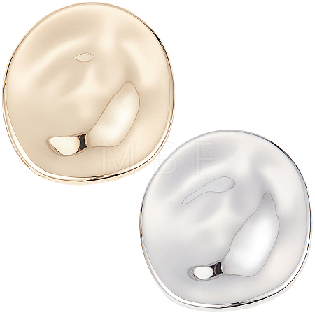 2Pcs 2 Colors Alloy Brooches JEWB-CP0001-58-1