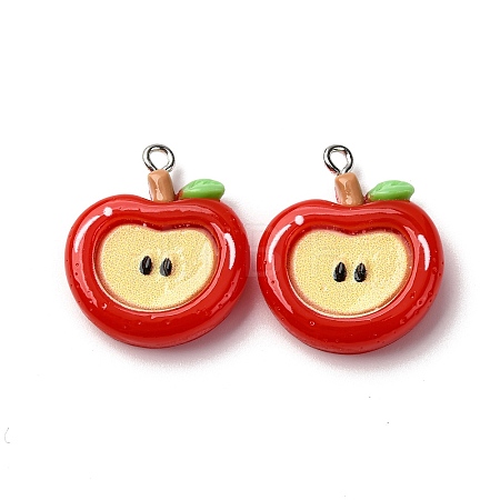 Opaque Resin Pendants RESI-I337-05P-A01-1