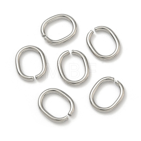 Tarnish Resistant 201 Stainless Steel Open Jump Rings STAS-M008-01-1