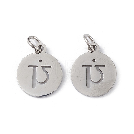 Non-Tarnish 304 Stainless Steel Charms STAS-Q201-T452P-1
