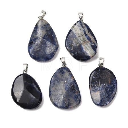 Natural Sodalite Pendants GG-K002-05L-1