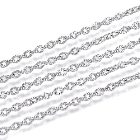 Tarnish Resistant 304 Stainless Steel Cable Chains CHS-F006-01D-P-1