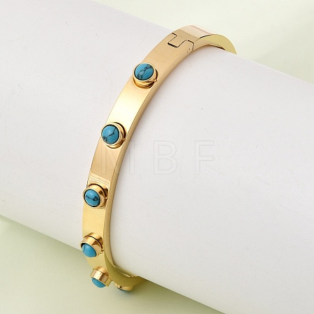 304 Stainless Steel Hinged Bangles BJEW-D408-23G-1