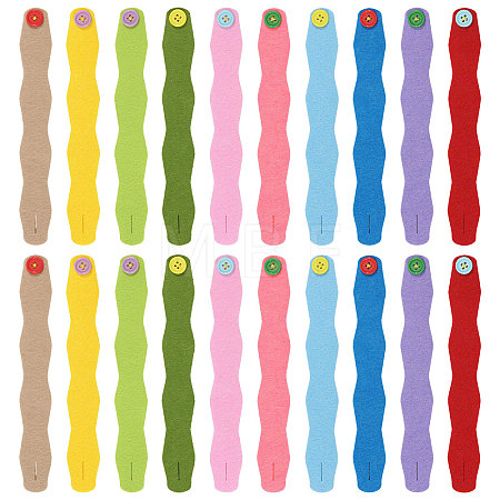 20Pcs 20 Styles Cloth Cord Bracelets Set BJEW-WH0011-121-1