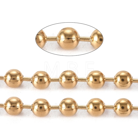 PVD Vacuum Plating 304 Stainless Steel Ball Chains CHS-F009-01H-G-1