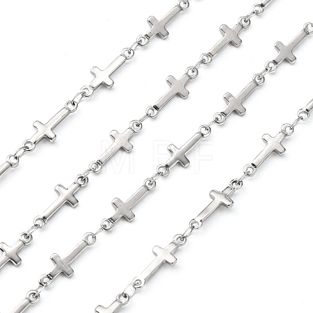 Tarnish Resistant 304 Stainless Steel Link Chains CHS-K001-68-1