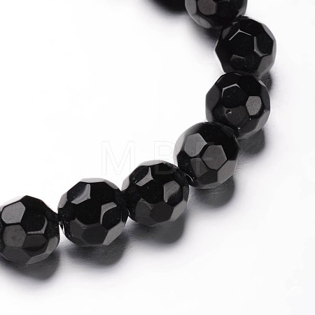 Faceted(32 Facets) Round Glass Bead Strands GLAA-M031-02-10mm-1