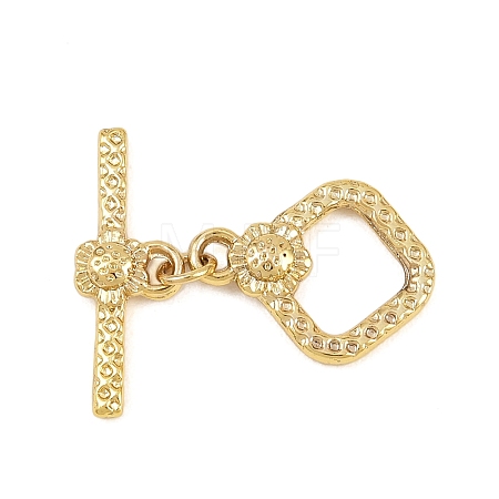 Brass Toggle Clasps KK-G548-34D-G-1