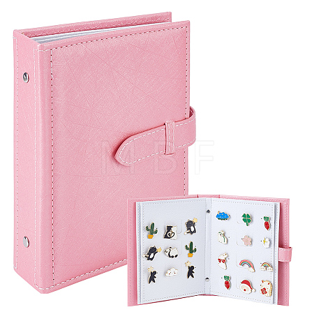 Imitation Leather Earring Displays Storage Book EDIS-WH0022-45A-1