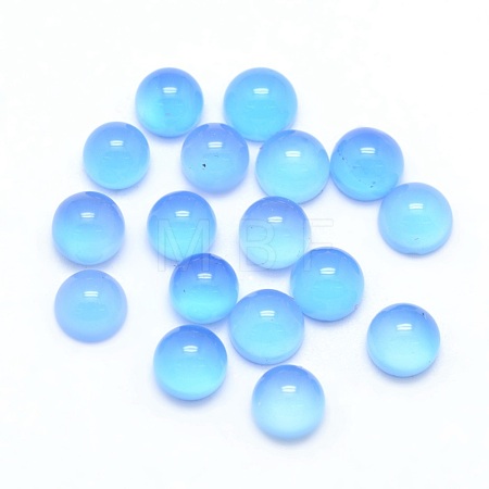 Natural Agate Cabochons X-G-P393-R01-4mm-1