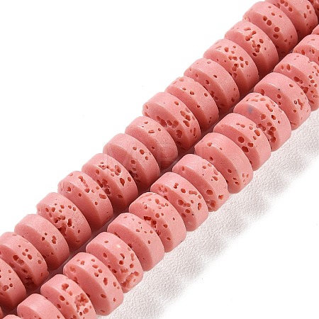 Synthetic Lava Rock Dyed Beads Strands G-H311-09-10-1