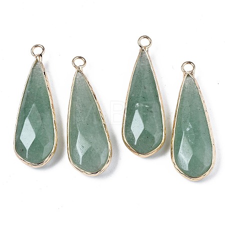 Natural Green Aventurine Pendants X-G-S359-319A-1