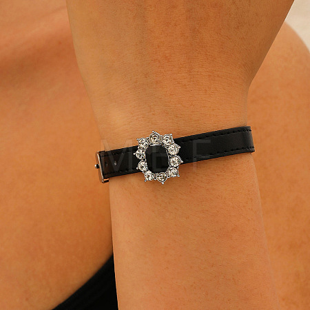 PU Leather Cord Bracelets for Men Women FS-WG46779-06-1