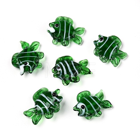 Handmade Lampwork Beads Strands LAMP-N024-35A-1
