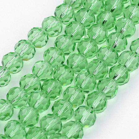Transparent Glass Bead Strands GLAA-G013-6mm-55-1