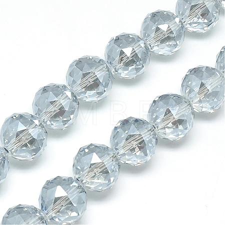 Electroplate Glass Bead Strands EGLA-S137-16mm-07-1
