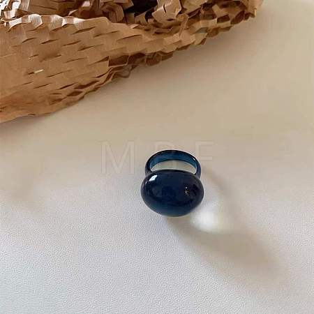 Oval Resin Finger Rings for Women WG60A90-02-1