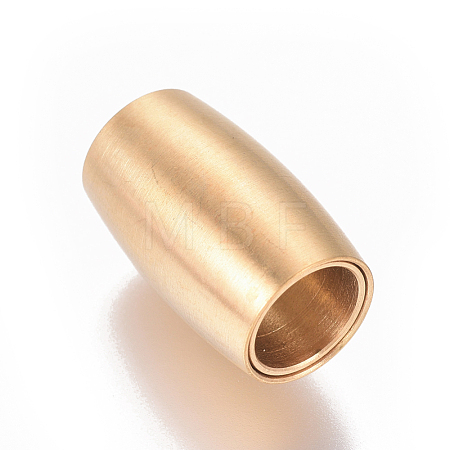 304 Stainless Steel Magnetic Clasps with Glue-in Ends STAS-F227-51B-G-1