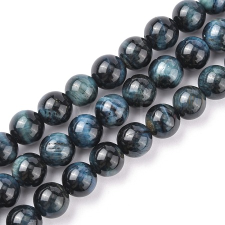 Natural Tiger Eye Beads Strands G-G448-10mm-19AB+-1
