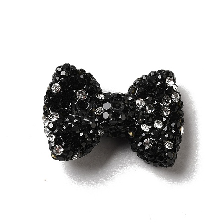 Polymer Clay Rhinestone Beads RGLA-D050-03B-1