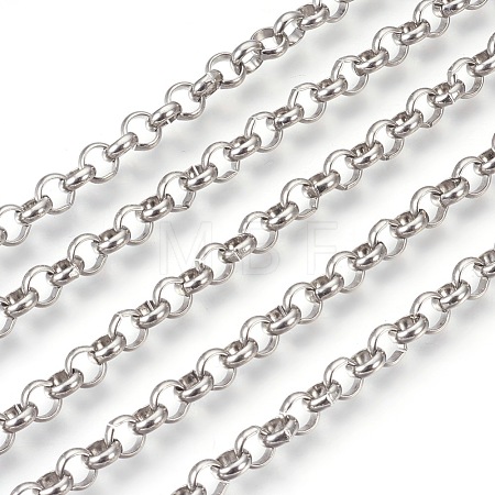 Tarnish Resistant 304 Stainless Steel Rolo Chains CHS-L017-18G-1