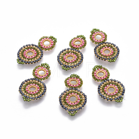MIYUKI & TOHO Handmade Japanese Seed Beads Links SEED-A027-G13-1