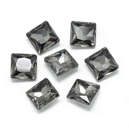 Pointed Back Glass Rhinestone Cabochons RGLA-T027-8x8mm-07-1