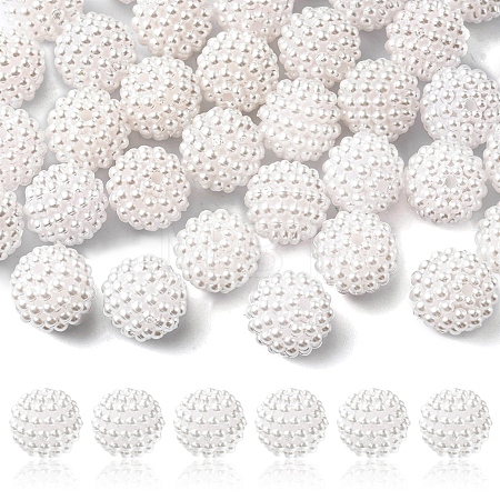 Imitation Pearl Acrylic Beads OACR-FS0001-32A-1