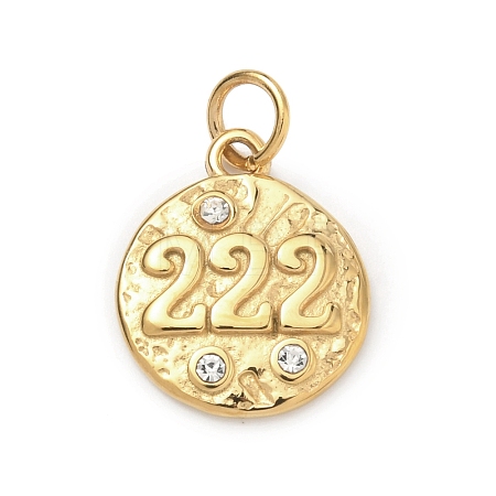 Textured 304 Stainless Steel Pendants STAS-A140-02G-2-1