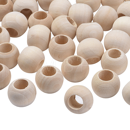 Unfinished Wood Beads X-WOOD-Q038-20mm-1