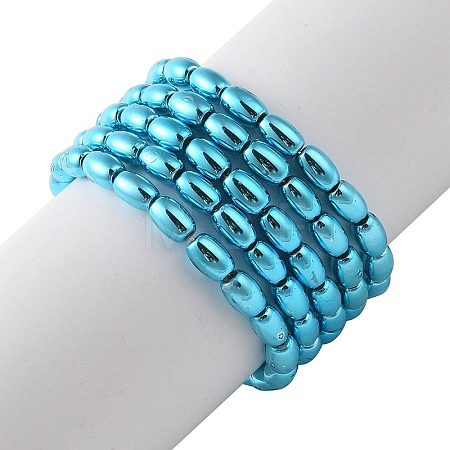 Electroplate Beads Strands X-EGLA-H104-02D-1