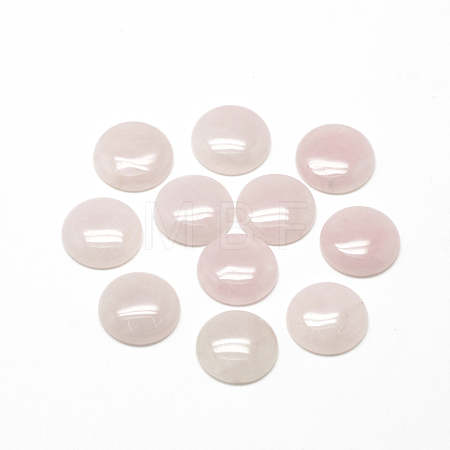 Natural Rose Quartz Cabochons X-G-R416-16mm-48-1
