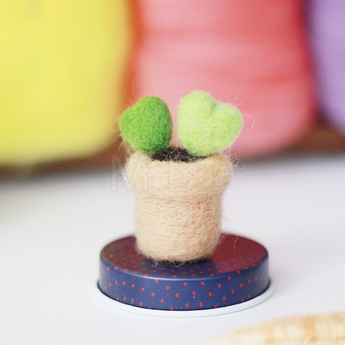 Cactus Needle Felting Kit DIY-K053-05-1