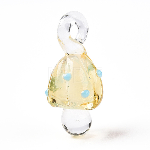 Handmade Lampwork Pendants LAMP-T021-23G-1