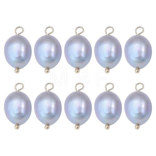 CHGCRAFT 10Pcs Natural Freshwater Pearl Pendants FIND-CA0009-02B-1