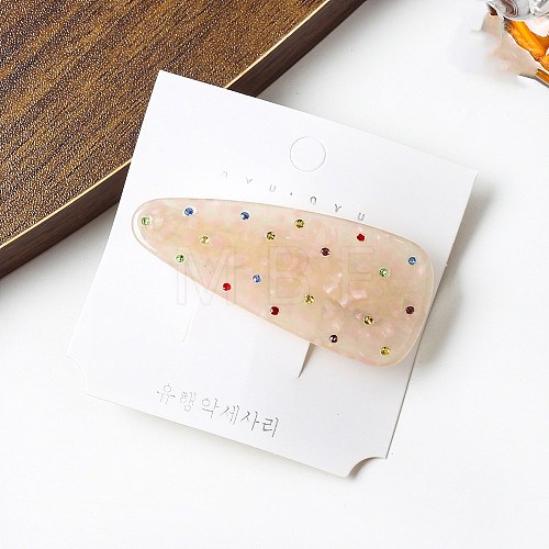 Cellulose Acetate Snap Hair Clips for Women Girls PW-WG03F65-02-1