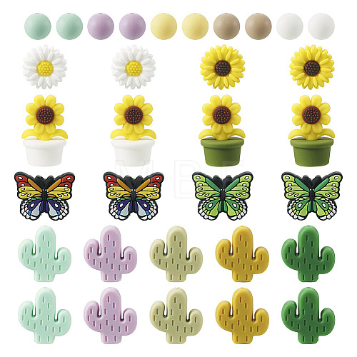 16 Style Silicone Beads SIL-TA0001-45-1