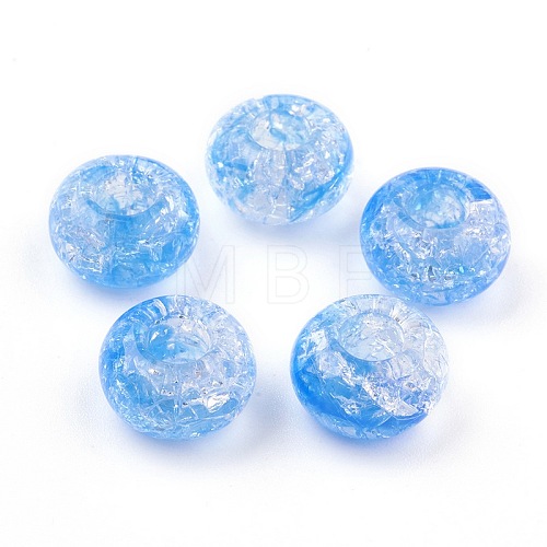 Transparent Crackle Acrylic Beads MACR-E025-30B-1