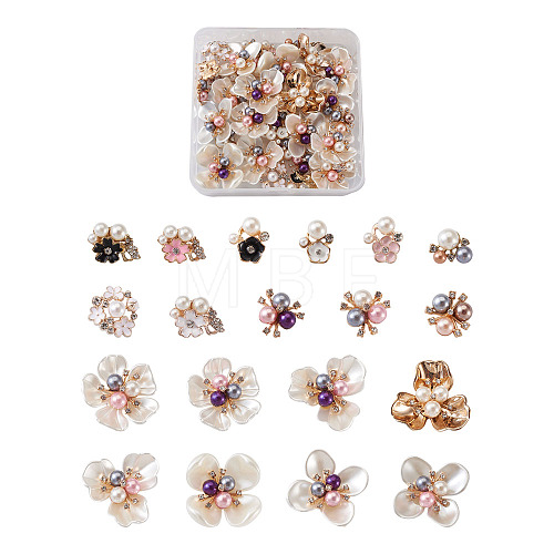 Alloy Cabochons Accessories Sets FIND-TA0001-29-1