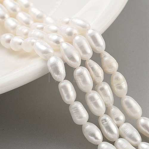 Natural Cultured Freshwater Pearl Beads Strands PEAR-P062-06F-1