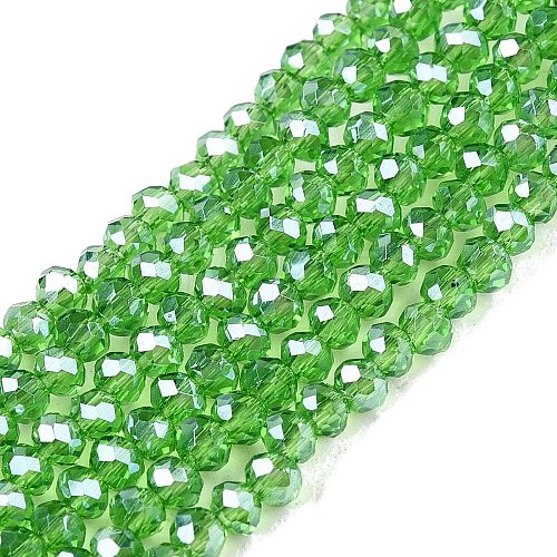 Electroplate Glass Beads Strands EGLA-A044-T1mm-A11-1